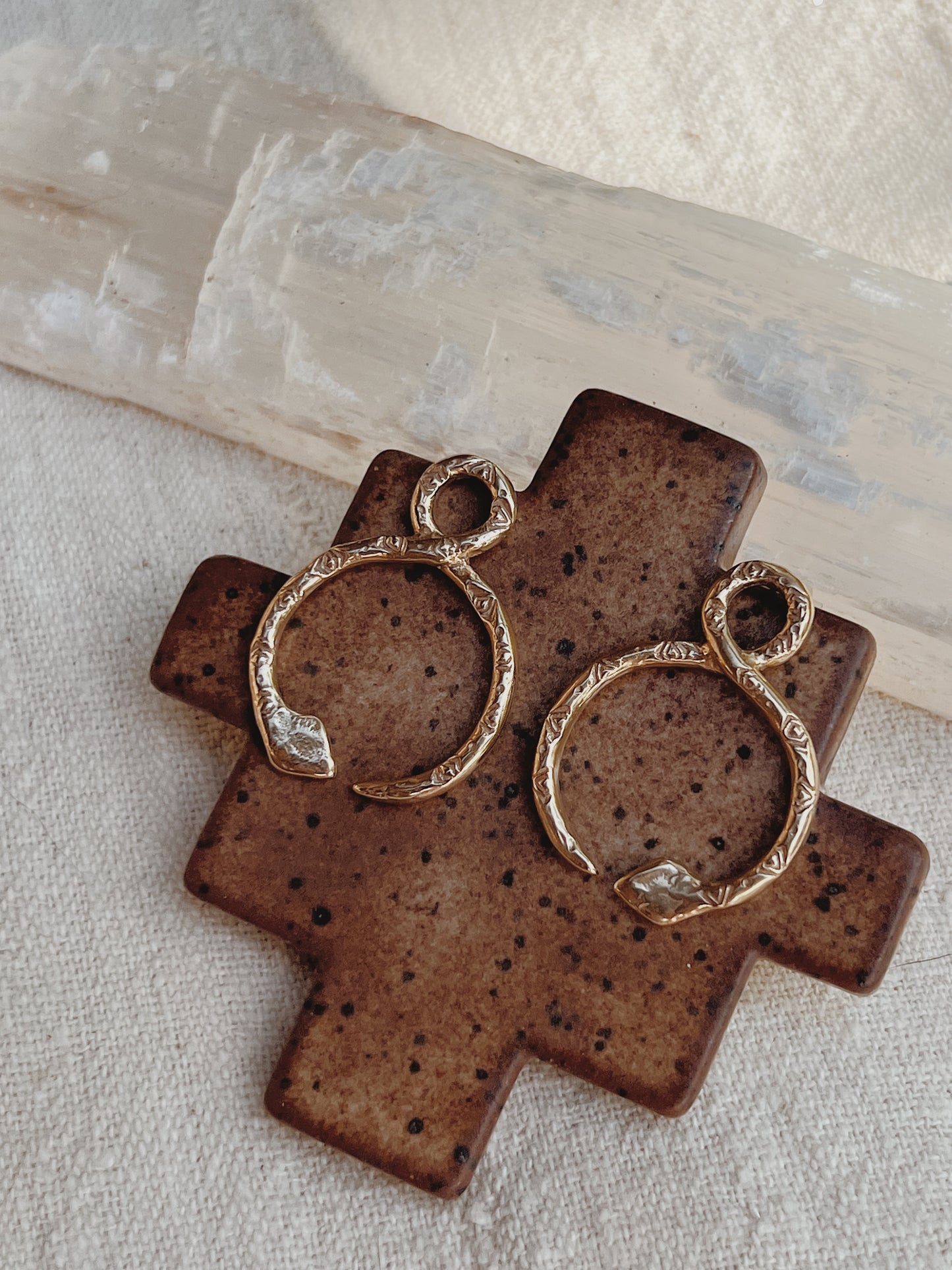 Large Ouroboros Earrings