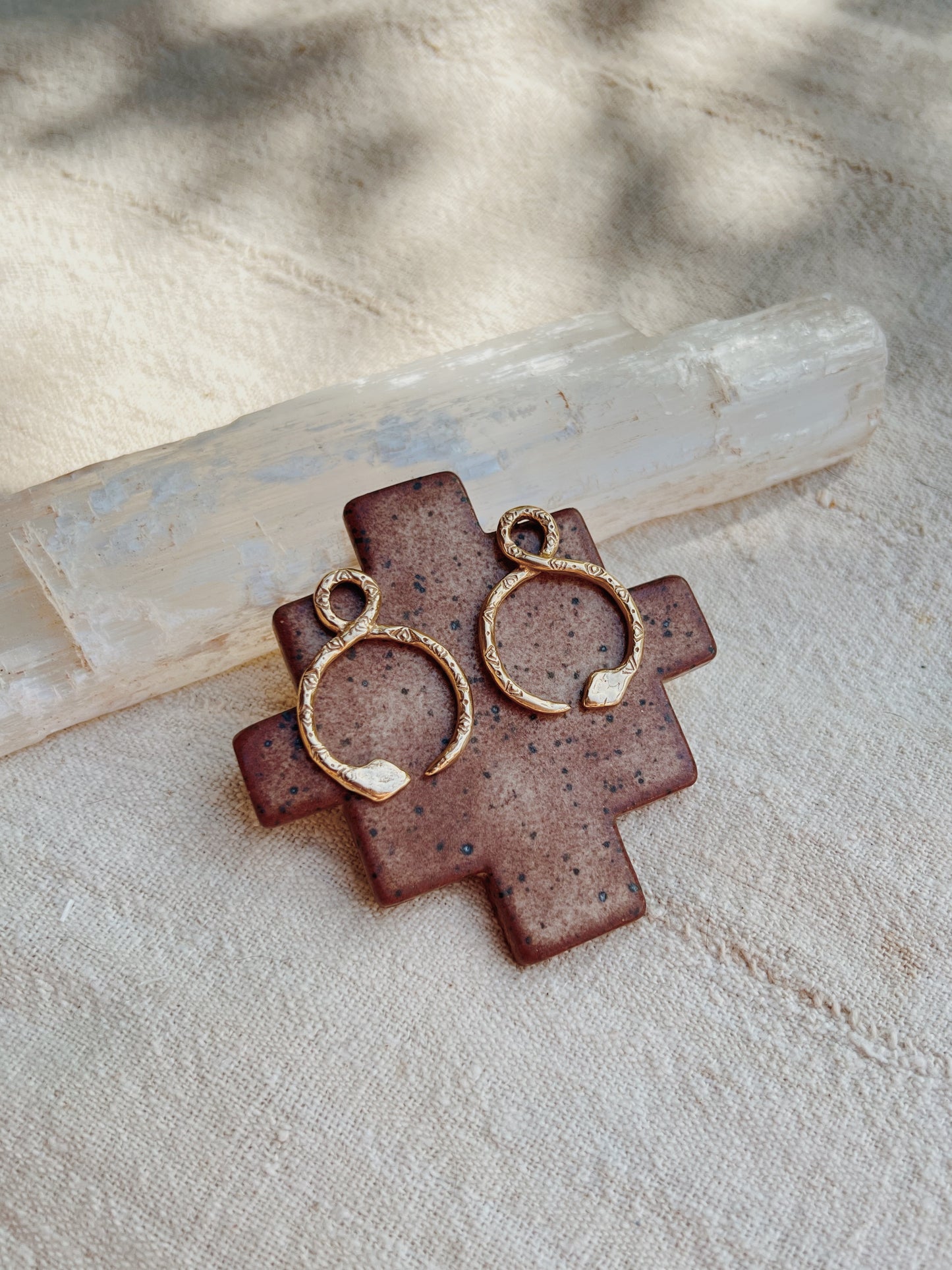 Large Ouroboros Earrings