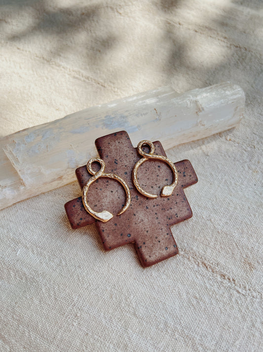 Large Ouroboros Earrings